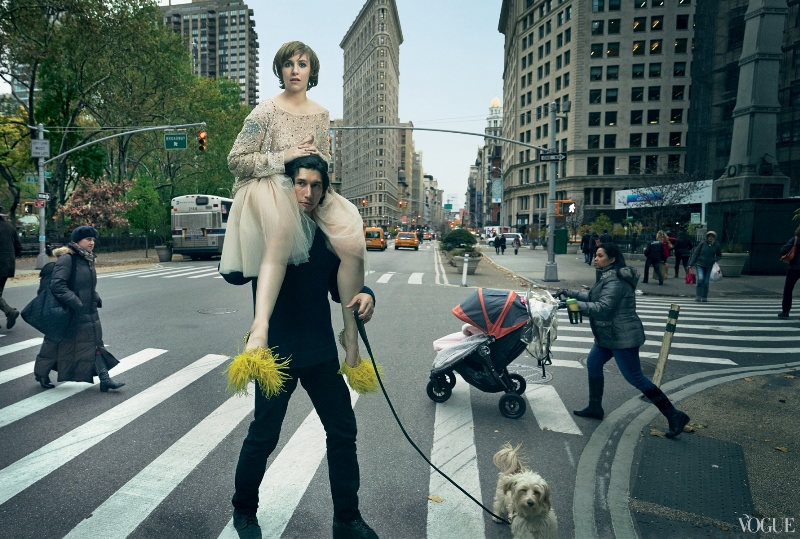 1. Lena Dunham i Adam Driver w sesji okładkowej dla Vogue US luty 2014 1. Lena Dunham i Adam Driver w sesji okładkowej dla Vogue US luty 2014