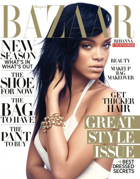 Rihanna w sesji okładkowej sierpniowego Harper's Bazaar US