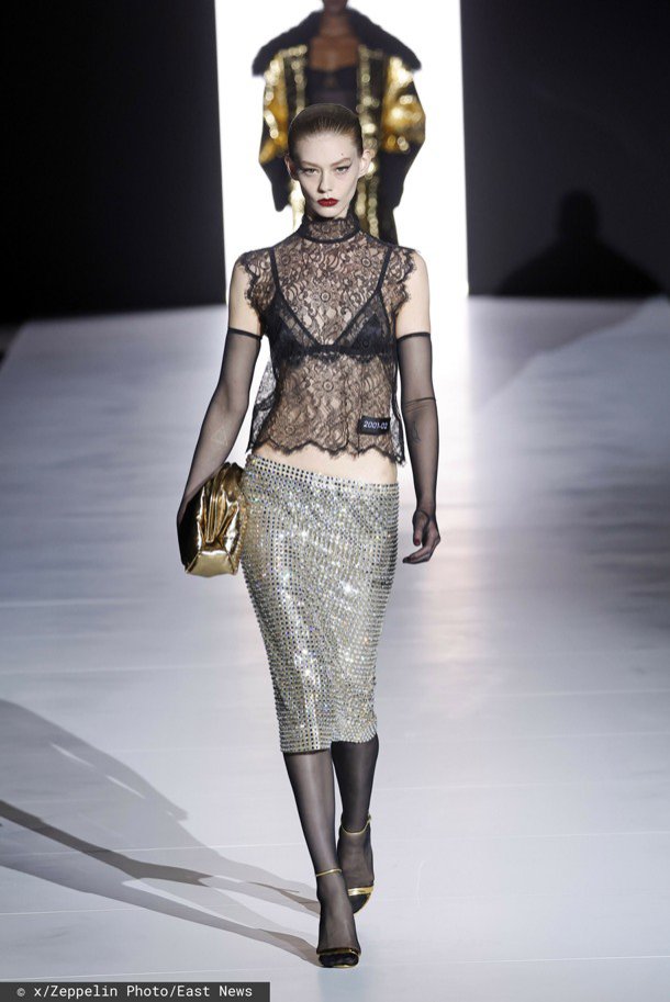 Srebrna spódnica Dolce&Gabbana 