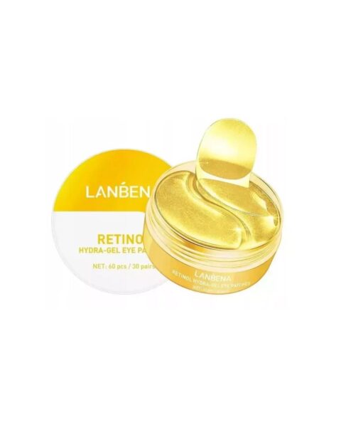 Odmładzające hydrożelowe płatki pod oczy Lanbena Hydra-Gel Eye Patches Retinol. Zdjęcie produktowe.
