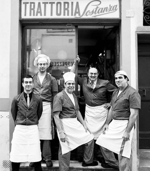 Restauracja Trattoria Sostanza we Florencji.