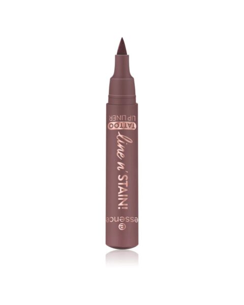 Tani, ale bardzo trwały marker do ust Essence Line n' STAIN!. Zdjęcie produktowe.
