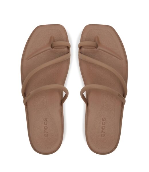 Brązowe sandały z pierścieniem na palec Crocs /fot. Eobuwie.com