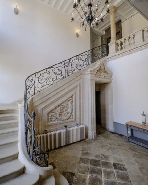 Wnętrza Château d’Isle-sur-Marne /fot. Thirdhome.com