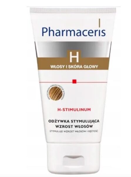 Pharmaceris H-Stimulinum – odżywka stymulująca wzrost i gęstość włosów, przeznaczona do pielęgnacji skóry głowy i włosów osłabionych, przerzedzających się lub starzejących.