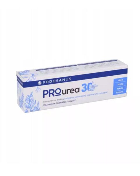 Krem półtłusty z mocznikiem na suche, zrogowaciałe pięty Slavica Podosanus Pro Urea 30%. Zdjęcie produktowe.