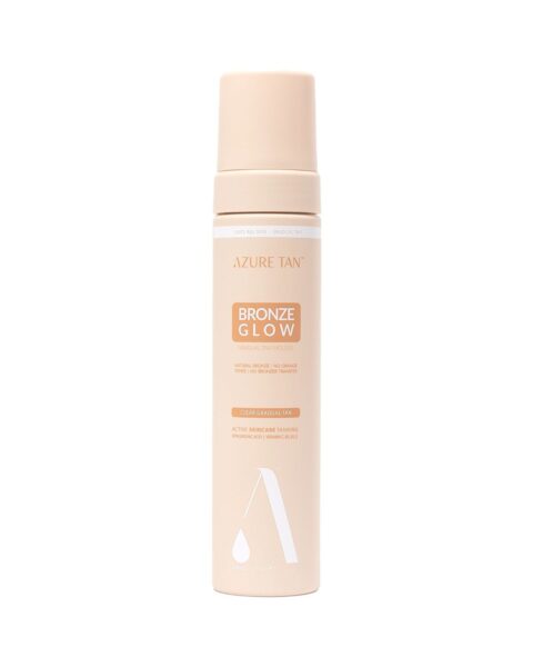 Bezbarwna pianka samoopalająca do ciała Azure Tan Bronze Glow Self Tan Mousse. Zdjęcie produktowe.