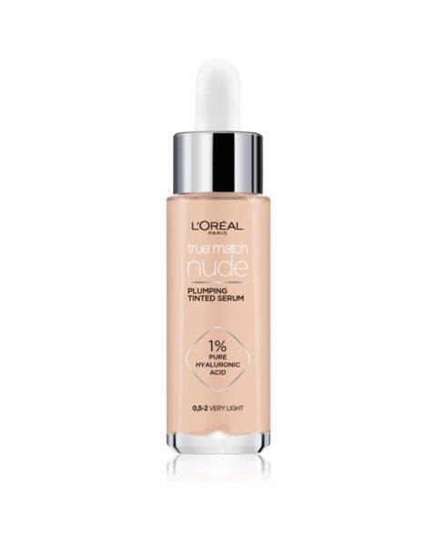 Lekki podkład-serum L’Oréal Paris True Match Nude Plumping Tinted Serum. Zdjęcie produktowe.