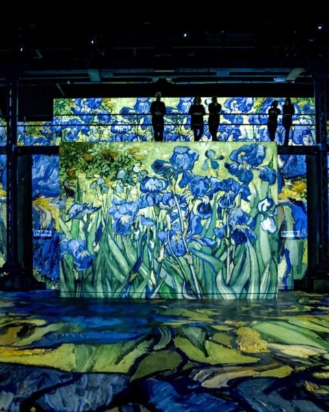 Wystawa „Van Gogh, gwiaździste noce” w Atelier des Lumières.