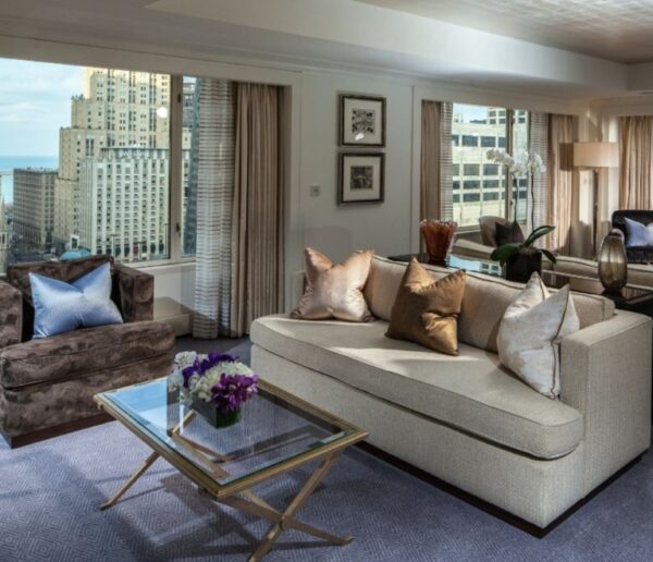 Pokój w hotelu The Peninsula w Chicago.