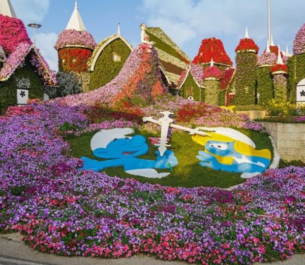 Dubai Miracle Garden w Zjednoczonych Emiratach Arabskich.