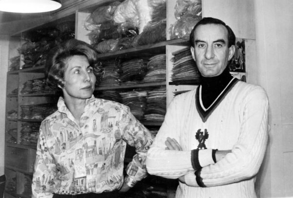 MARY WEISSBROD i EMILIO PUCCI w GSTAAD - 6. lutego 1962 roku /fot. Forum