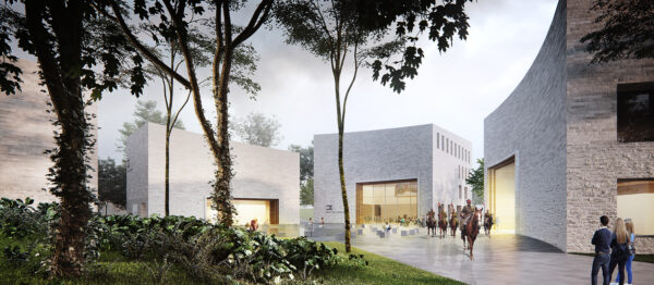 Projekt nowego Muzeum Powstania Wielkopolskiego - modernistyczne bryły.