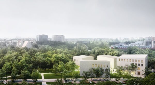 Projekt nowego Muzeum Powstania Wielkopolskiego - modernistyczne bryły.