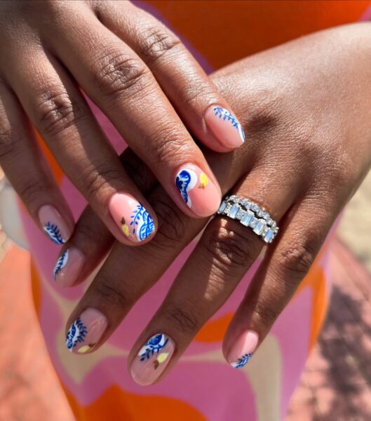 Paznokcie w stylu "Italian Summer Manicure" /fot. Iinstagram.com/clawsxcatt