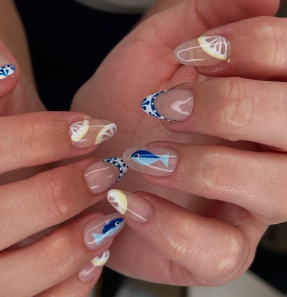 Manicure w stylu "Italian Summer" /fot. Iinstagram.com/jamienailsit