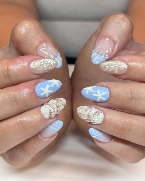 Paznokcie w stylu "Italian Summer Manicure" /fot. Instagram.com/nailsxerinwells