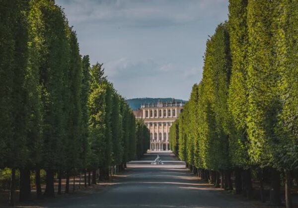 Ogrody przy Pałacu Schönbrunn w Wiedniu.