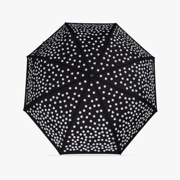 Czarna parasolka w grochy Moschino /fot. Viktac.com
