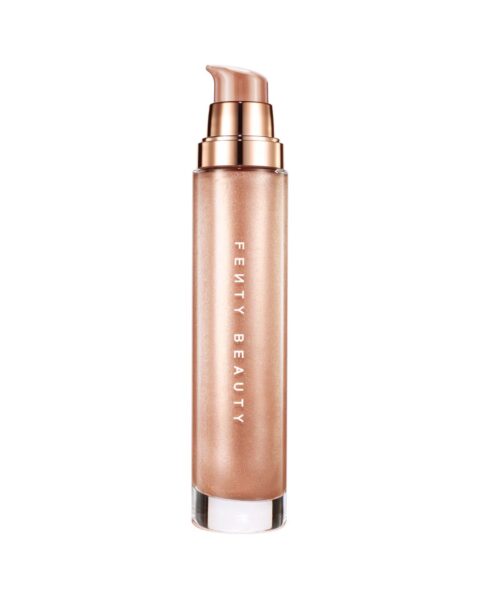 Balsam rozświetlający z delikatnymi drobinkami Fenty Beauty Body Lava. Zdjęcie produktowe.