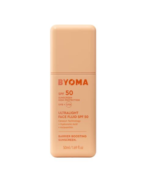 Hybrydowy krem SPF Byoma Ultralight Face Fluid SPF 50. Zdjęcie produktowe.