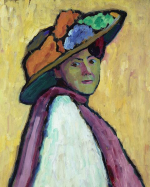 Fragment obrazu z wystawy „Gabriele Münter. Peindre sans détours” w Paryżu.