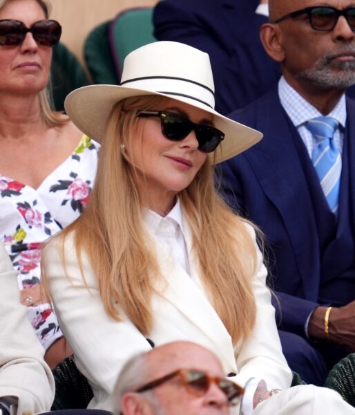 Nicole Kidman podczas finału męskiego singla na Wimbledonie /fot. Forum