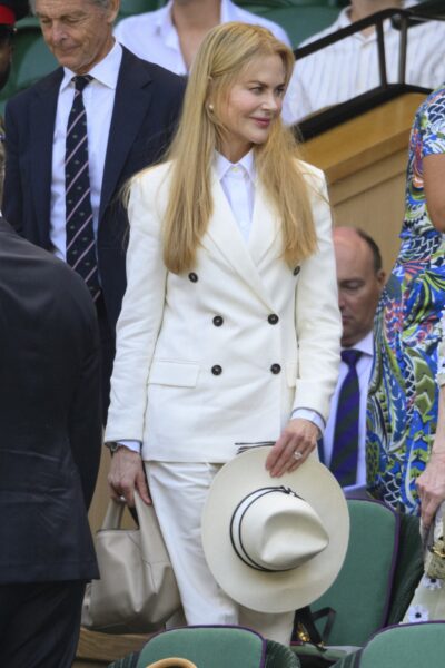 Nicole Kidman podczas finału męskiego singla na Wimbledonie /fot. Forum