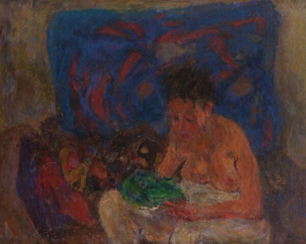 Półakt kobiecy we wnętrzu, 1950 - Eigeniusz Eibisch /fot. DESA Unicum
