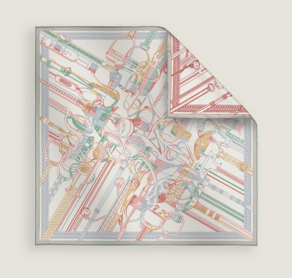 Jedwabna apaszka Concours d'Etriers Remix /fot. Hermes.com