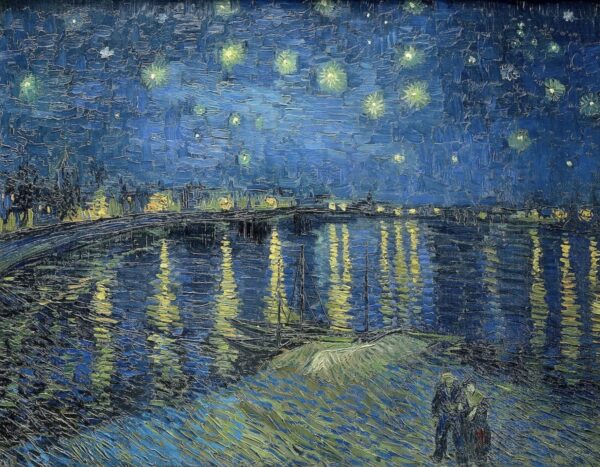 Gwieśdzista noc nad Rodanem, Vincent van Gogh