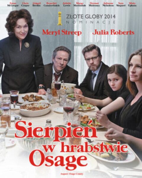 Plakat filmu „Sierpień w hrabstwie Osage" (2013).