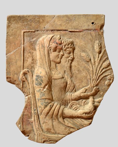 Płaskorzeźba starożytna z muzeum Museo Archeologico Nazionale di Napoli.