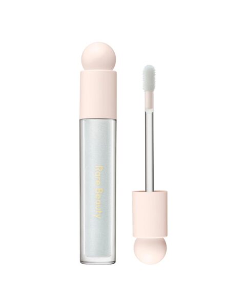 Rozświetlający błyszczyk do ust Rare Beauty Positive Light Luminizing Lip Gloss w kolorze Dazzle. Zdjęcie produktowe.