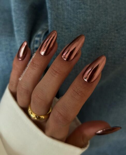 Bronze nails.