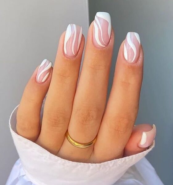 Swirl manicure.