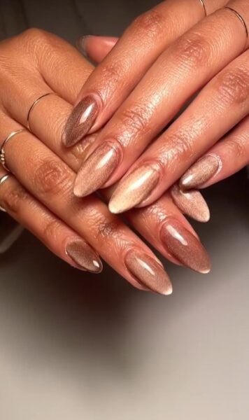 Bronze nails.