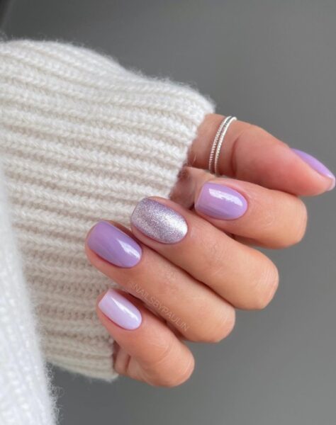 Wrzosowy manicure. 