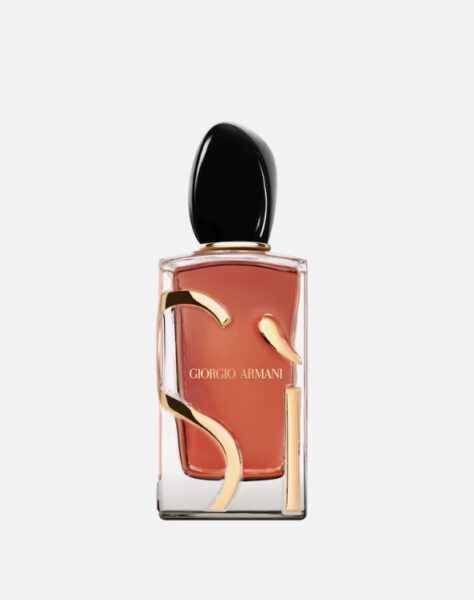Bordowy flakon perfum.