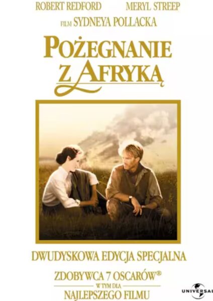 Plakat filmu „Pożegnanie z Afryką” (1985).