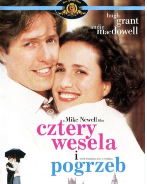 Plakat filmu „Cztery wesela i pogrzeb” (1994).