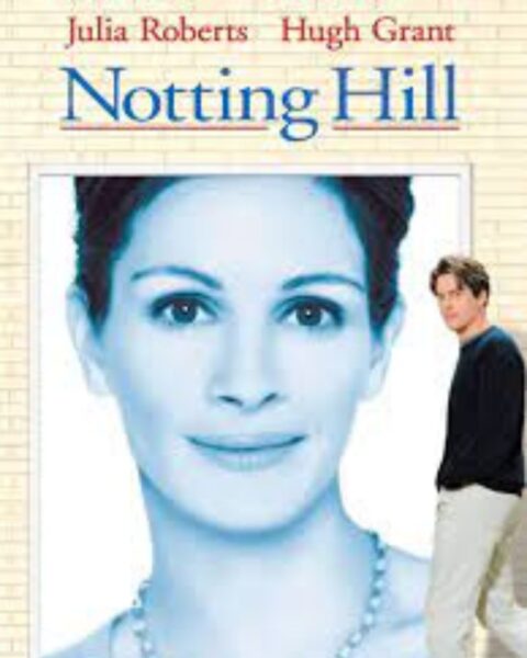 Komedie romantyczne na wieczór: plakat filmu „Notting Hill” (1999).