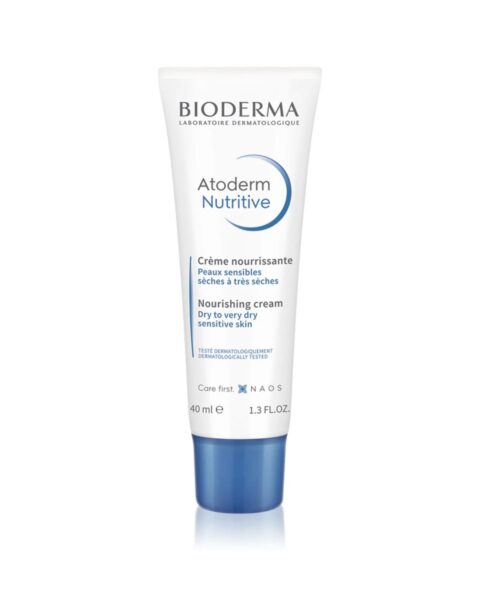 Krem na dzień dla skóry suchej i wrażliwej Bioderma Atoderm Nutritive. Zdjęcie produktowe.