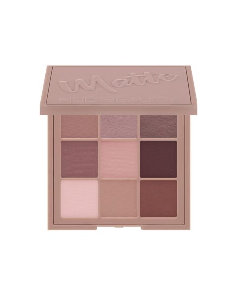 Paleta matowych cieni do powiek Huda Beauty Matte Obccessions. Zdjęcie produktowe.