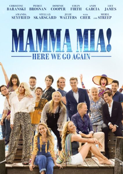 Plakat serialu: „Mamma Mia!”.