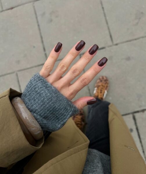 Czekoladowy manicure.