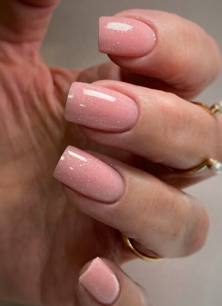 Nude nails. 