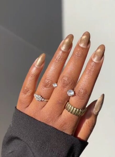 Chai latte manicure. 