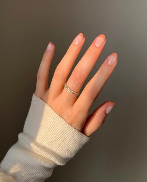 Chai latte manicure. 
