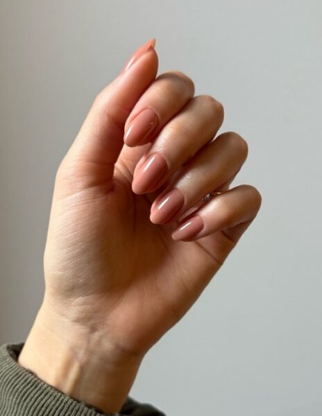 Chai latte manicure. 